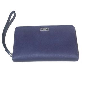 Kate Spade Laurel Way Zip Around Large Continental Wallet Deep Plum